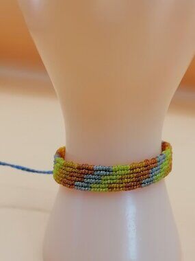 Rainbow Macrame Friendship Bracelet Colorful Handmade Bracelet